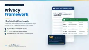 privacy risk management documentation - editable Word and Excel templates from iso-toolkits.com