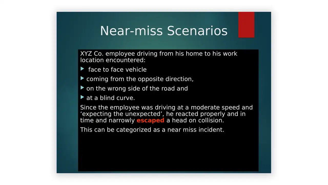 Preview of the HSE - Nearmiss Reporting from the QHSE Documentation Bundle on iso-toolkits.com